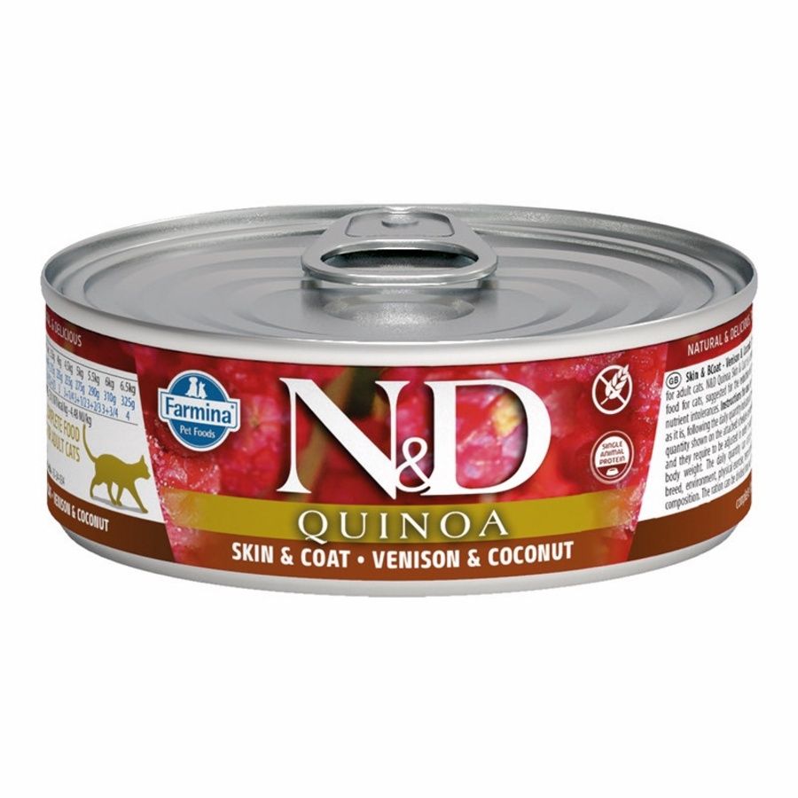 Farmina Cat Can Quinoa Venison &amp; Coconut, Size: Single 2.8oz