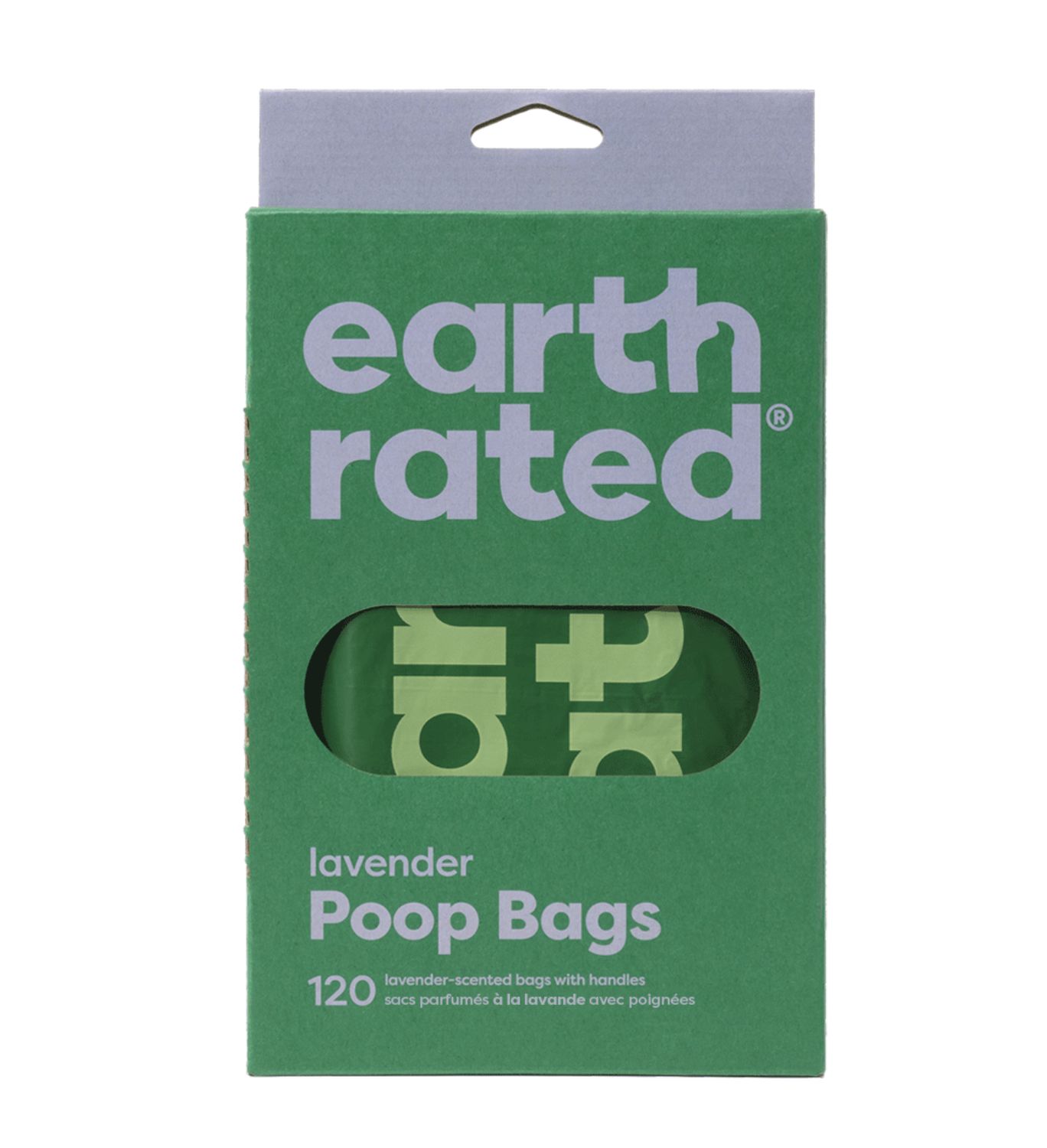 Earth Rated Dog Easy-Tie Handle 120 Poop Bags, Flavor: Lavender