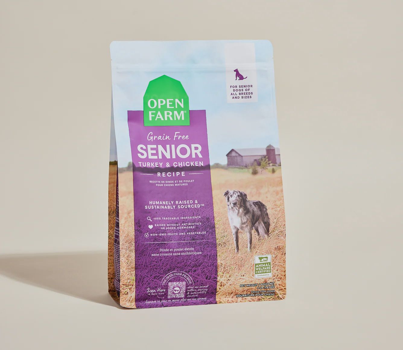 Open Farm Dog Grain Free Senior, Size: 4lb