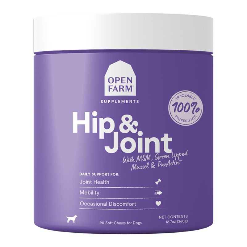 Open Farm Dog Supplement Hip &amp; Joint Treats 12.7oz