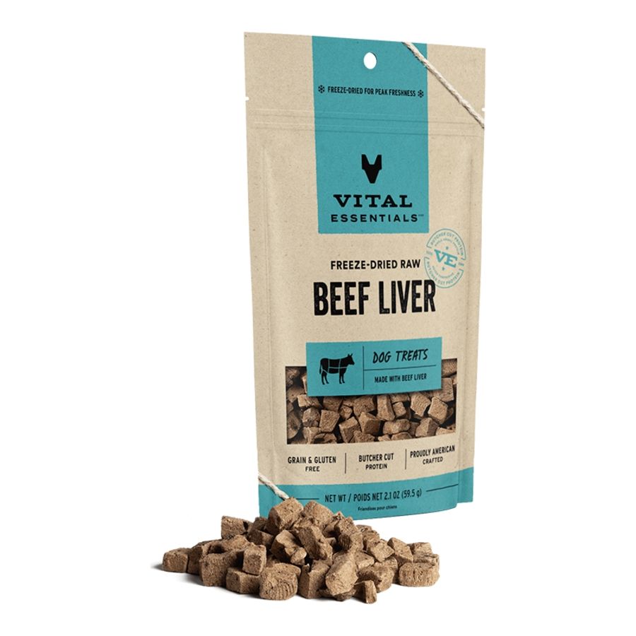 Vital Essentials Dog Freeze Dried Beef Liver 2.1oz