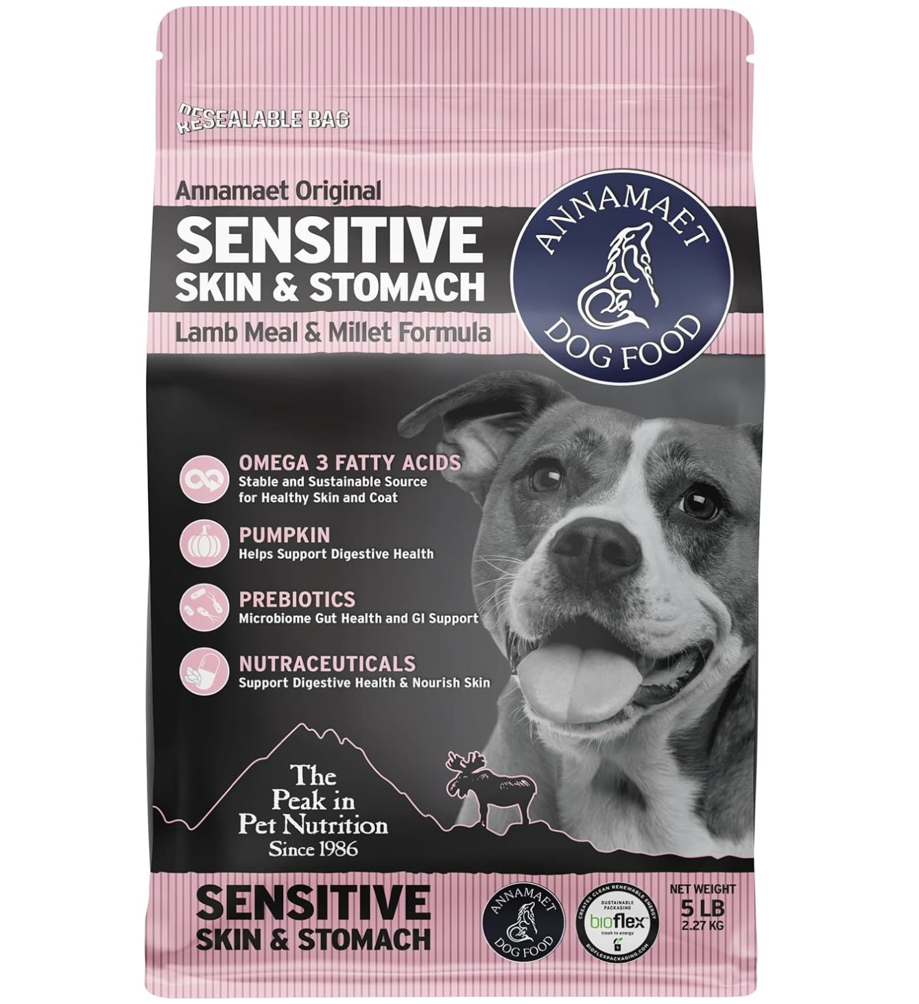 Annamaet Dog Original Sensitive Skin &amp; Stomach, Size: 5lb