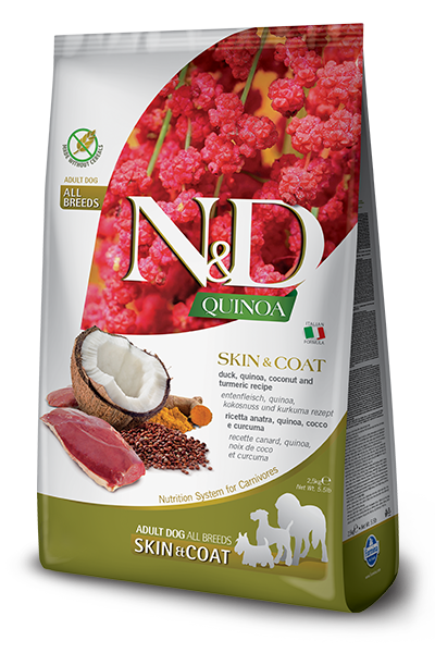 Farmina Dog Quinoa Skin &amp; Coat Duck, Size: 5.5lb