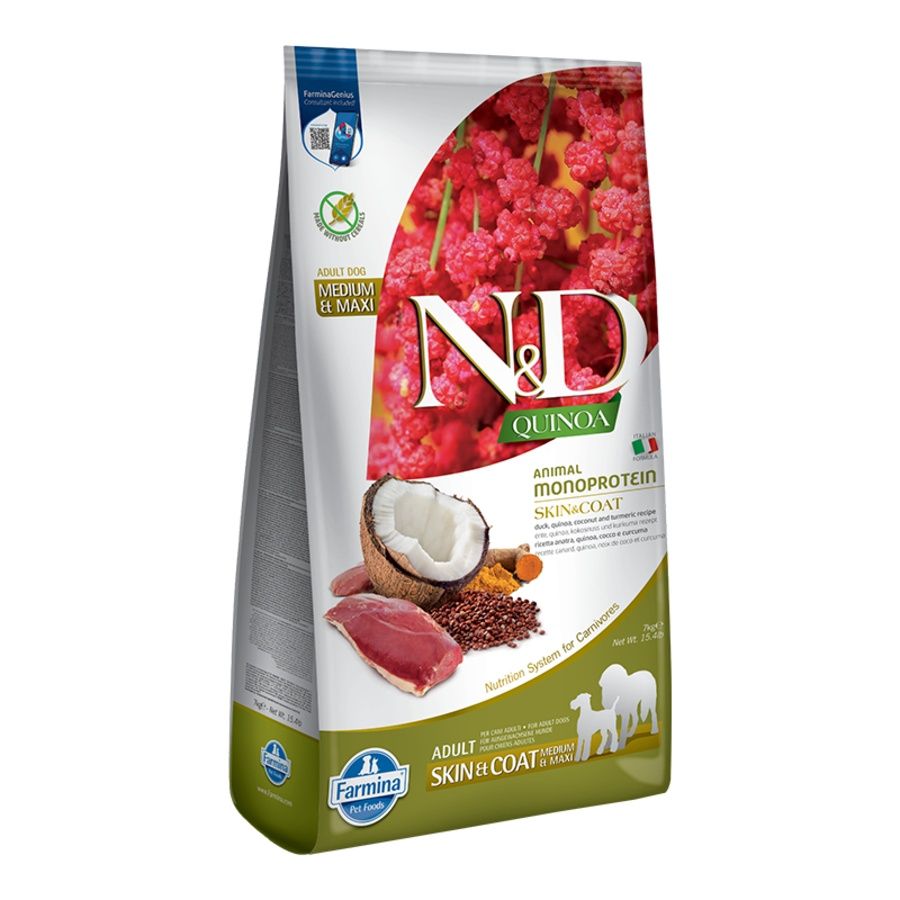 Farmina Dog Quinoa Skin &amp; Coat Duck Medium &amp; Maxi, Size: 5.5lb