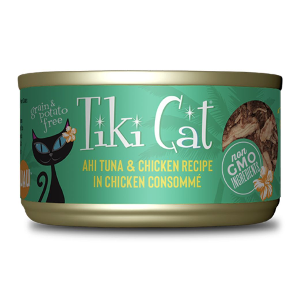 Tiki Cat Hookena Luau Ahi Tuna &amp; Chicken 2.8oz