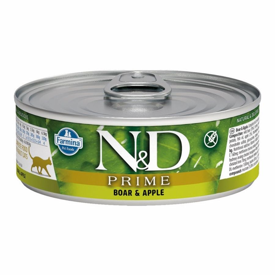 Farmina Cat Can Prime Wild Boar &amp; Apple, Size: Single 2.5oz
