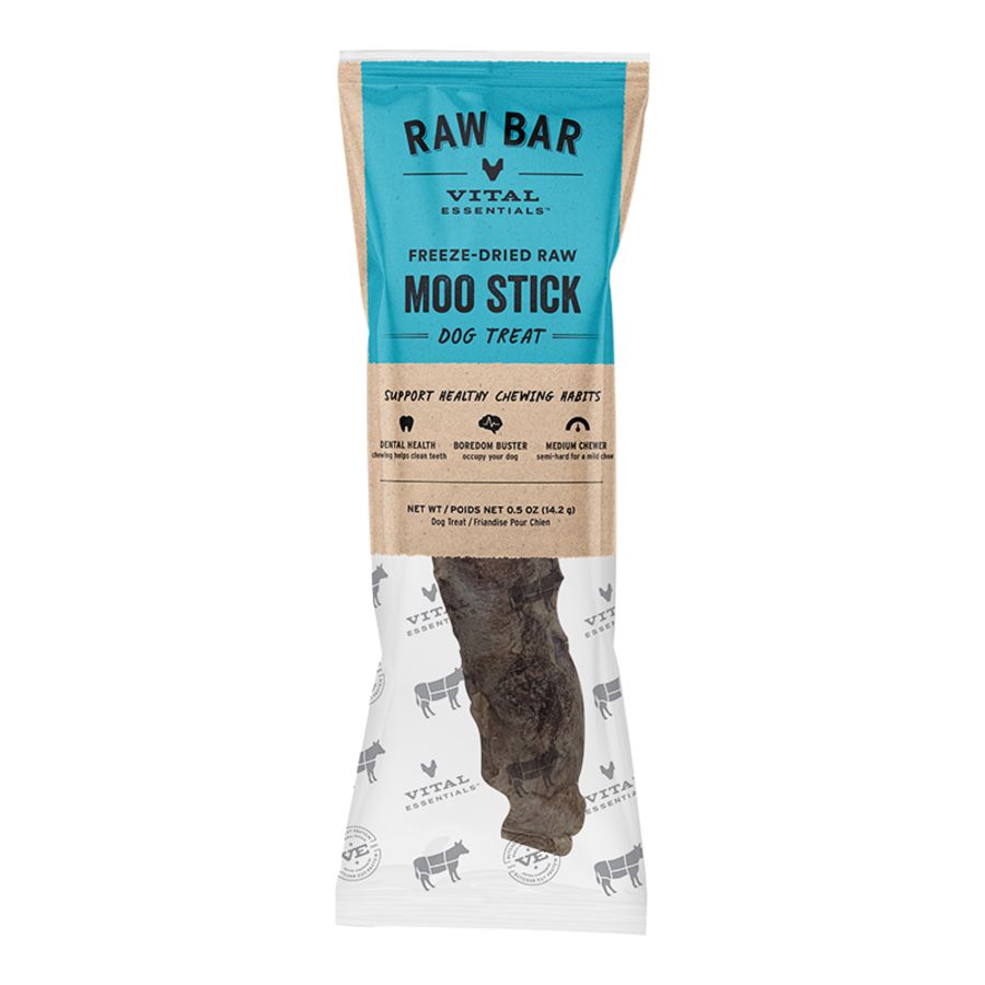 Vital Essentials Dog Freeze Dried Raw Bar Moo Sticks