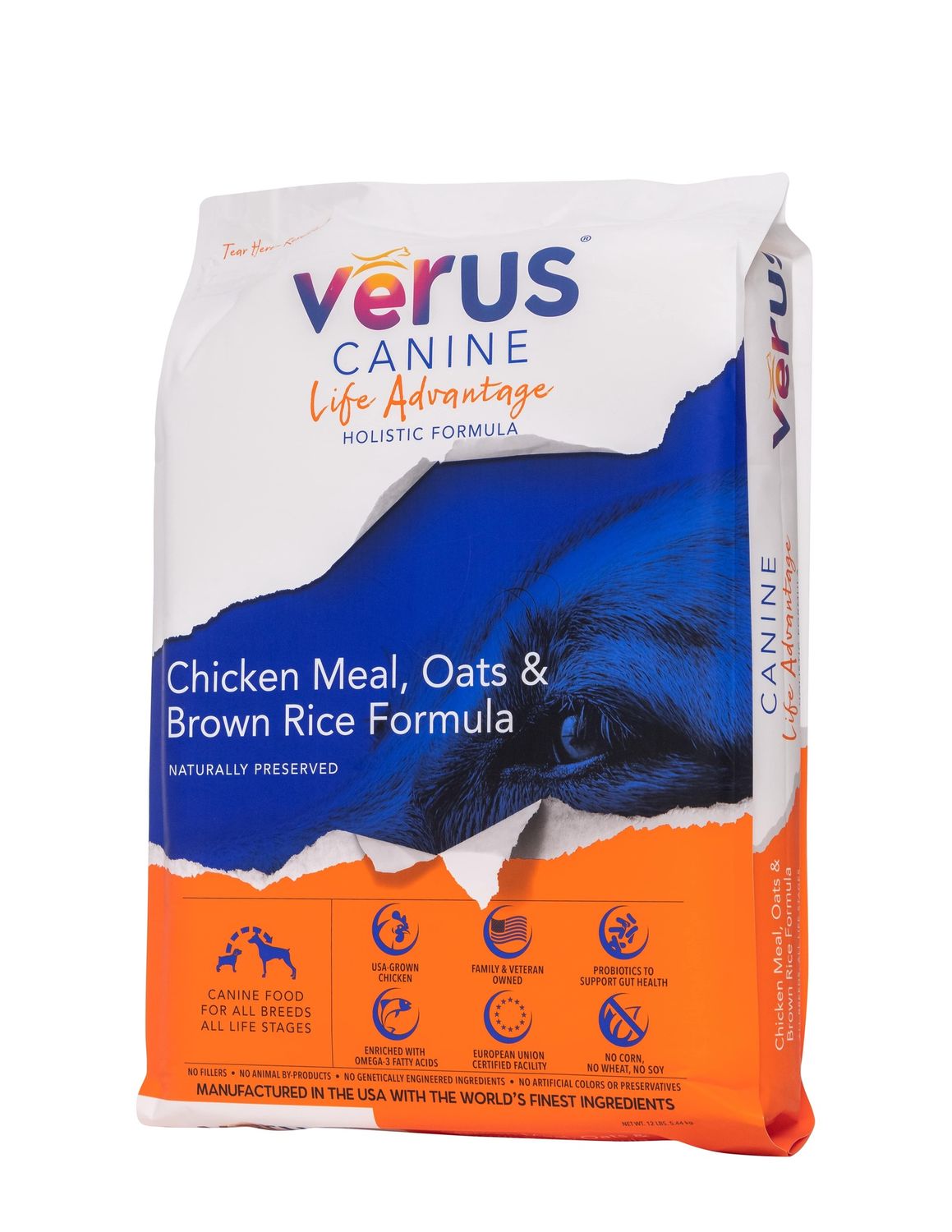 Verus Dog Life Advantage Chicken, Oats &amp; Brown Rice, Size: 4lb