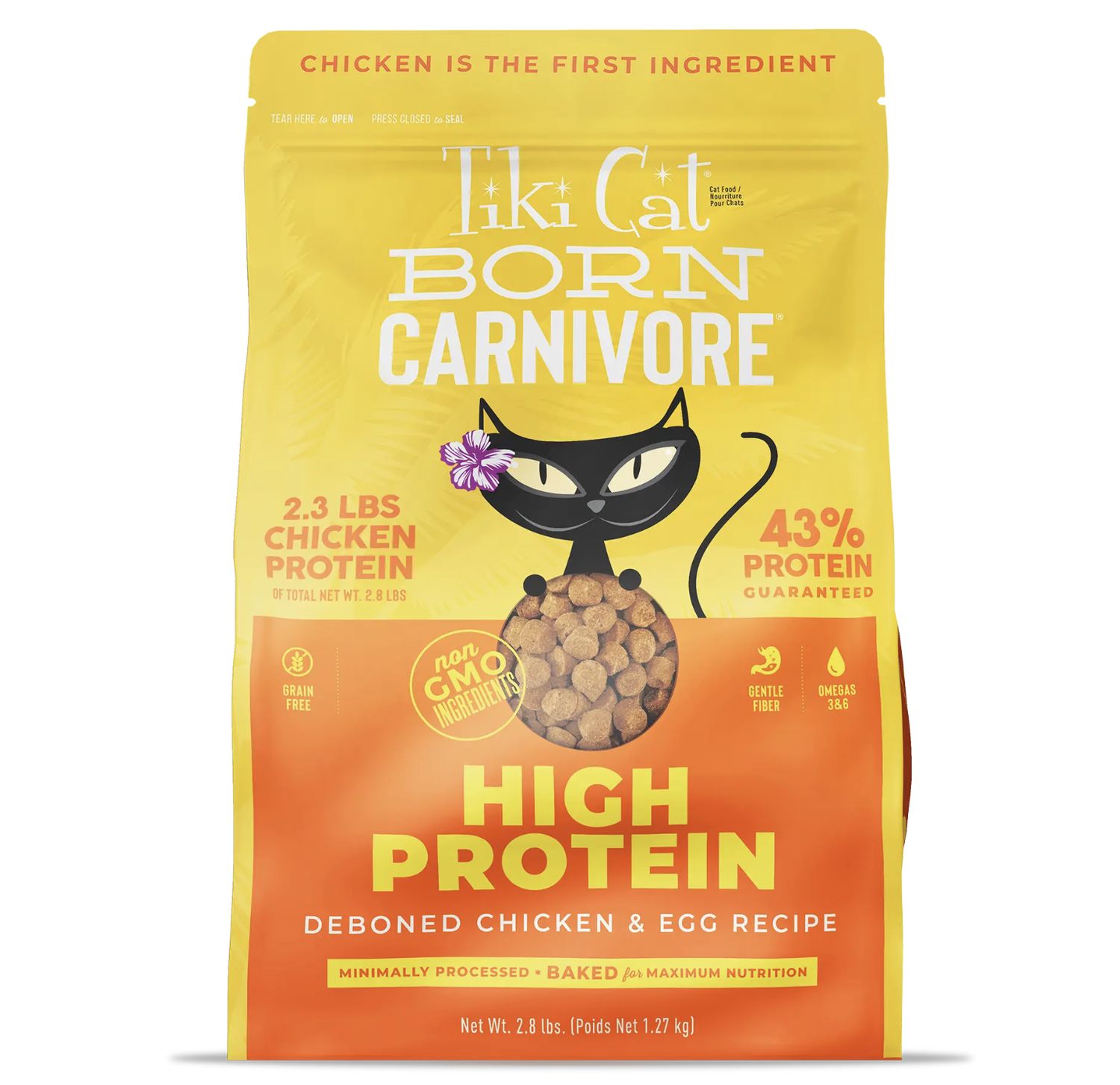 Tiki Cat Born Carnivore High Protein Chicken &amp; Egg 2.8lb