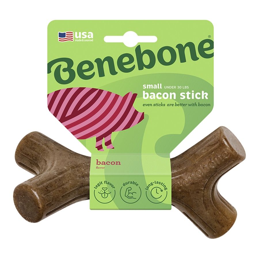 Benebone Dog Bacon Stick, Size: Small