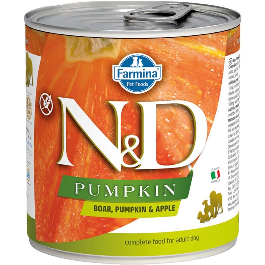Farmina Dog Can Pumpkin Boar Apple, Size: Single 10oz
