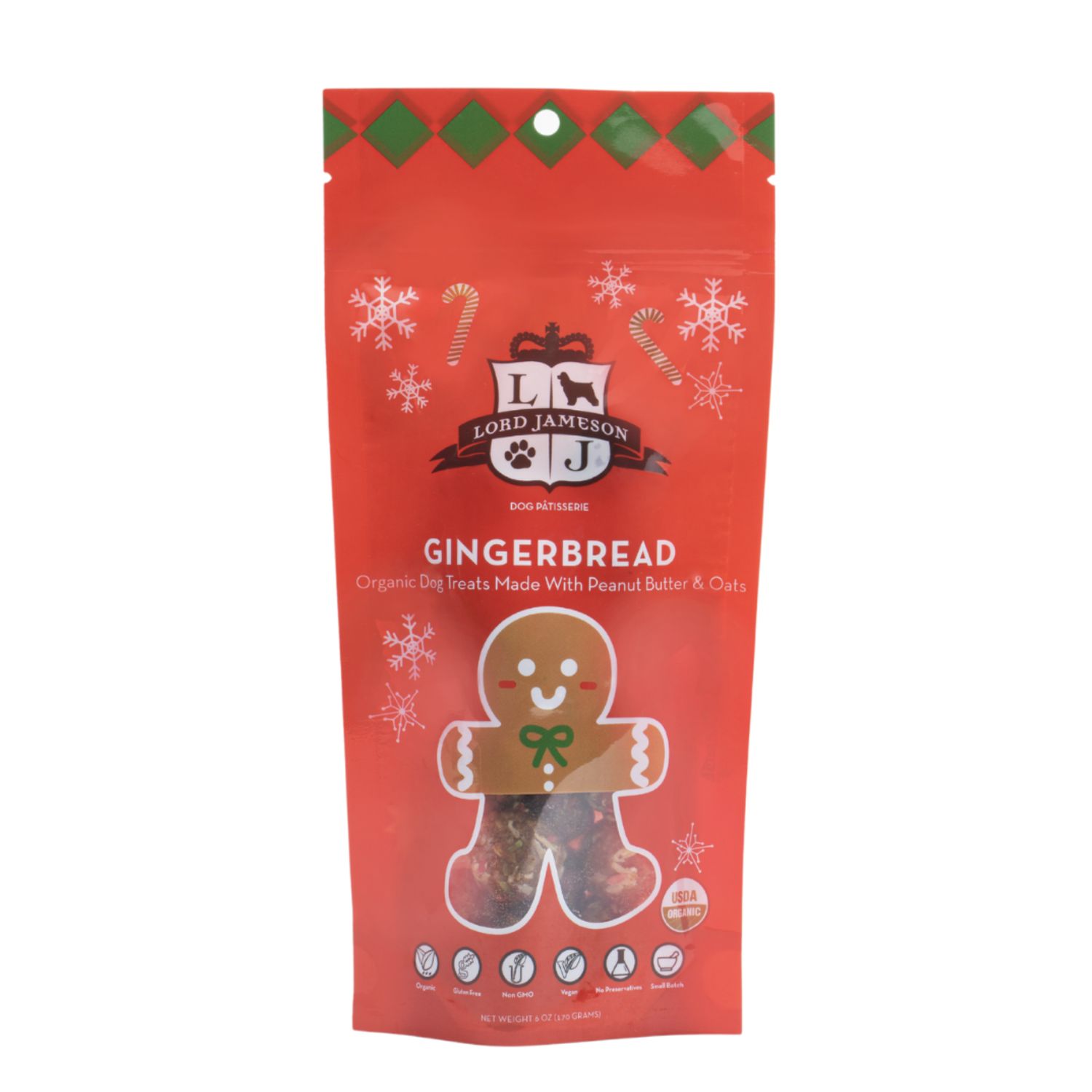 Lord Jameson Dog Holiday Christmas Gingerbread 6oz