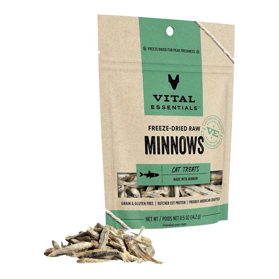 Vital Essentials Cat Freeze Dried Minnows, Size: 0.5oz