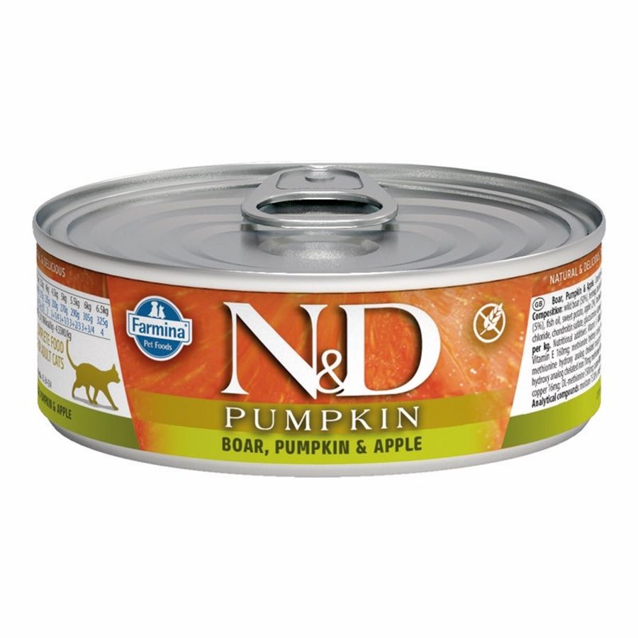 Farmina Cat Can Pumpkin Boar &amp; Apple, Size: Single 2.5oz