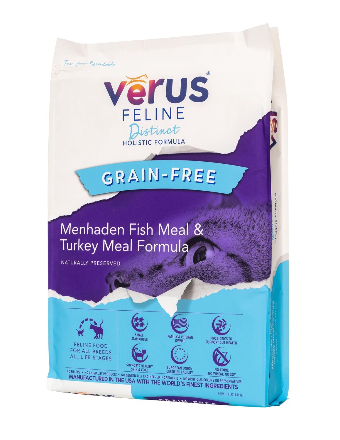 Verus Cat Menhaden Fish &amp; Turkey, Size: 4lb