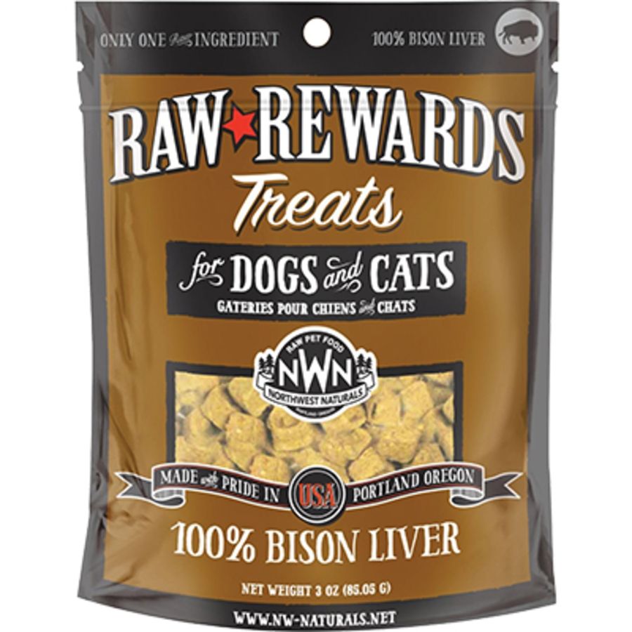 Northwest Naturals Dog Freeze Dried Treats Bison Liver 2.5oz