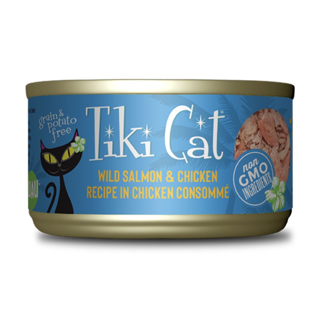 Tiki Cat Napili Luau Wild Salmon &amp; Chicken 2.8oz