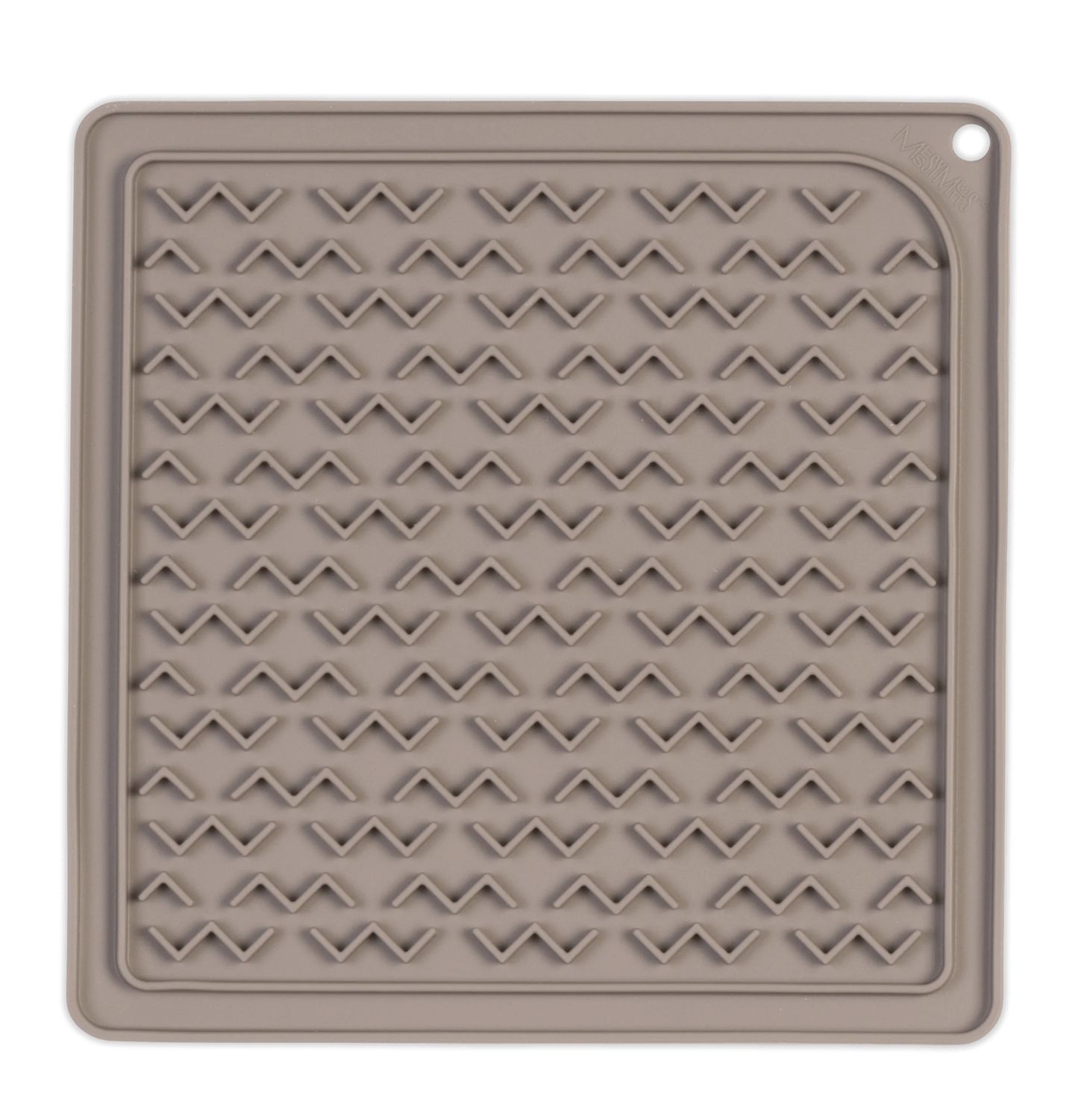 Messy Mutts Dog Therapeutic Silicone Lick Mat Grey Medium
