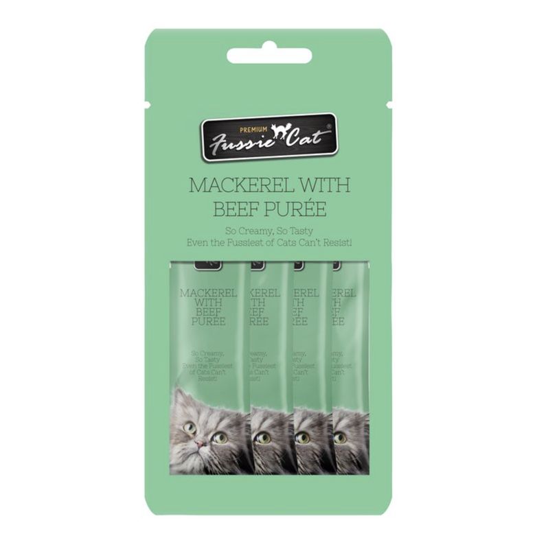 Fussie Cat Puree Mackerel &amp; Beef