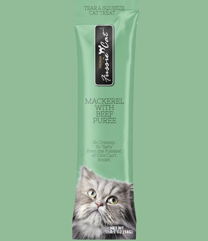 Fussie Cat Puree Mackerel &amp; Beef