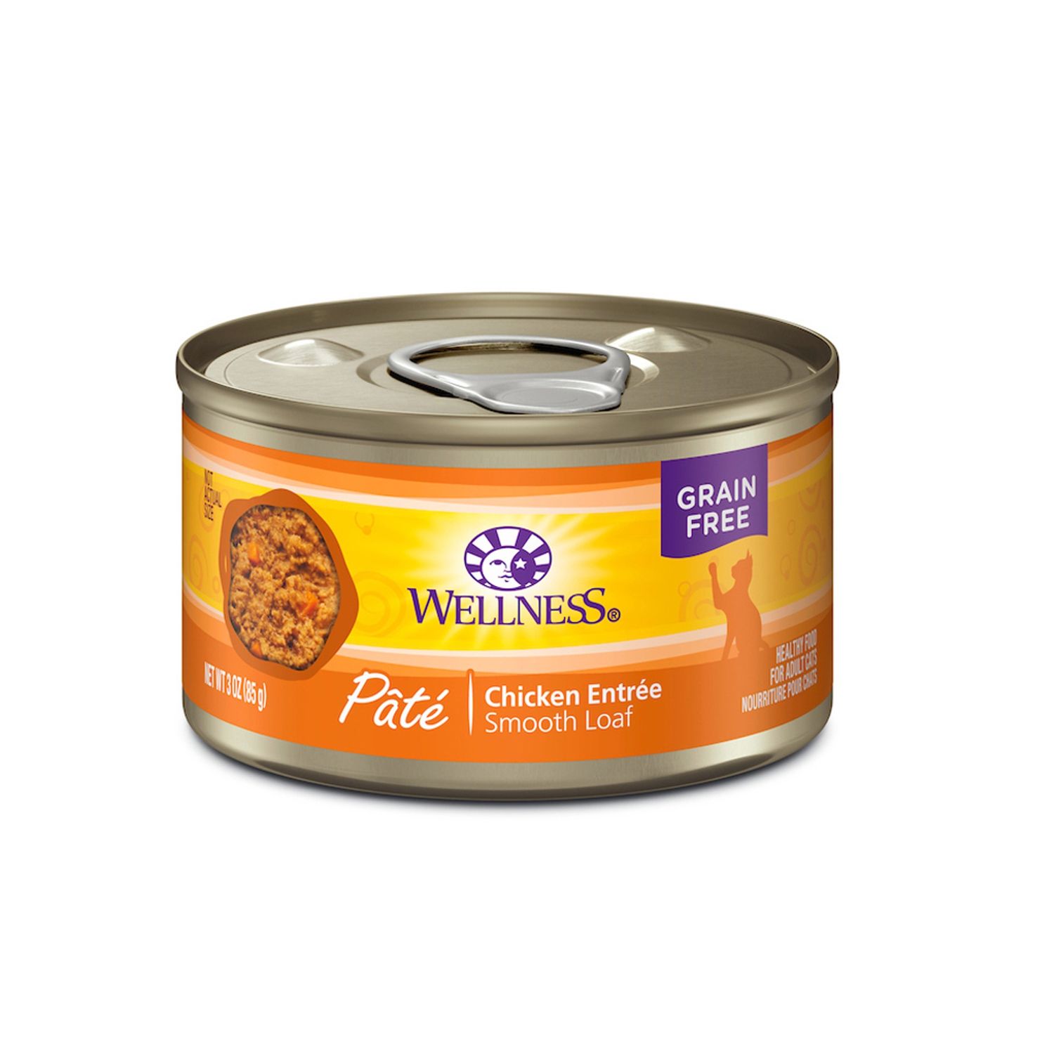 Wellness Cat Can Pate Chicken, Size: 3oz