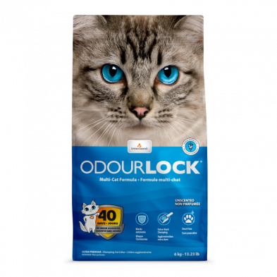 Intersand Odorlock Cat Litter Unscented Multicat Formula, Size: 13lb