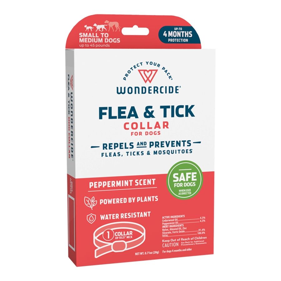 Wondercide Dog Flea &amp; Tick Peppermint Collar, Animal: Small/Medium