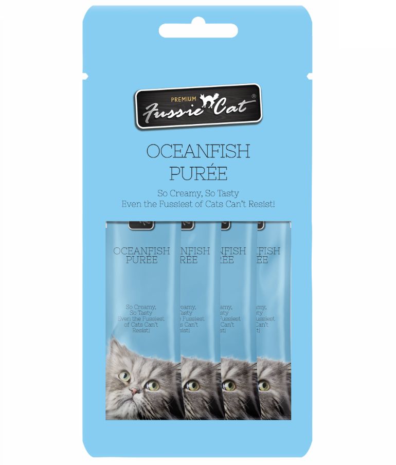 Fussie Cat Puree Oceanfish, Size: 2oz 4pk