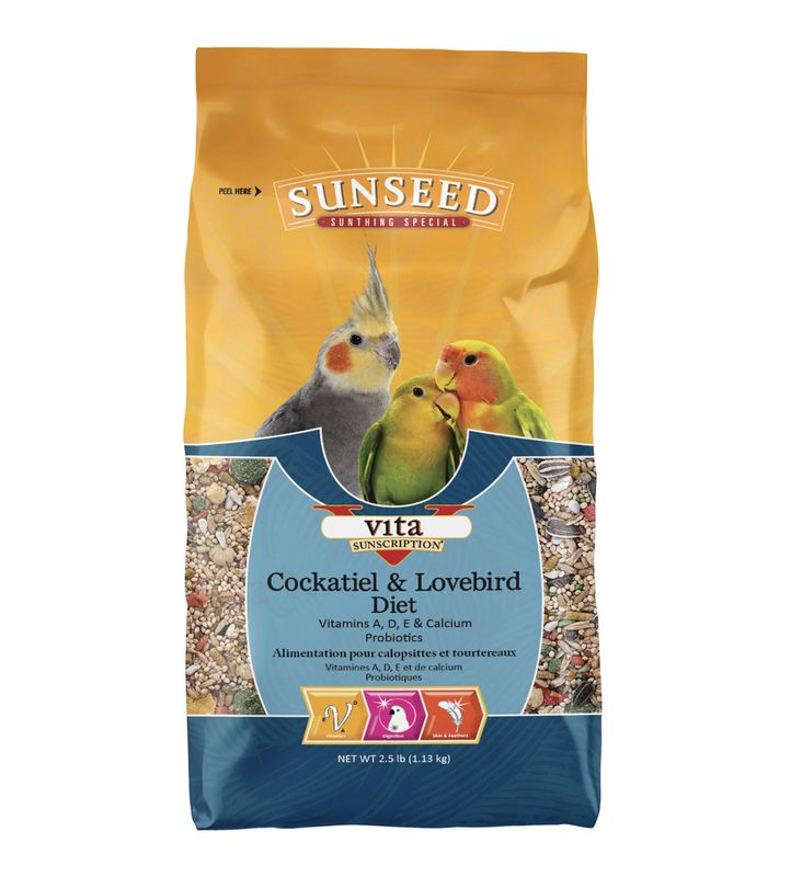 Sunseed Vita Cockatiel &amp; Lovebird Diet 2.5lb