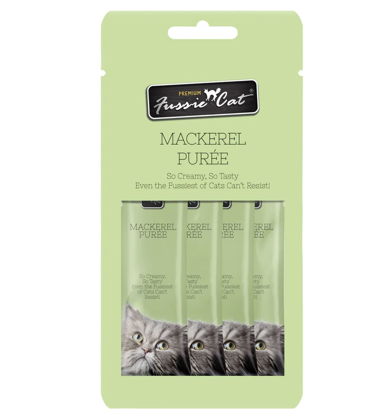 Fussie Cat Puree Mackerel, Size: 2oz 4pk