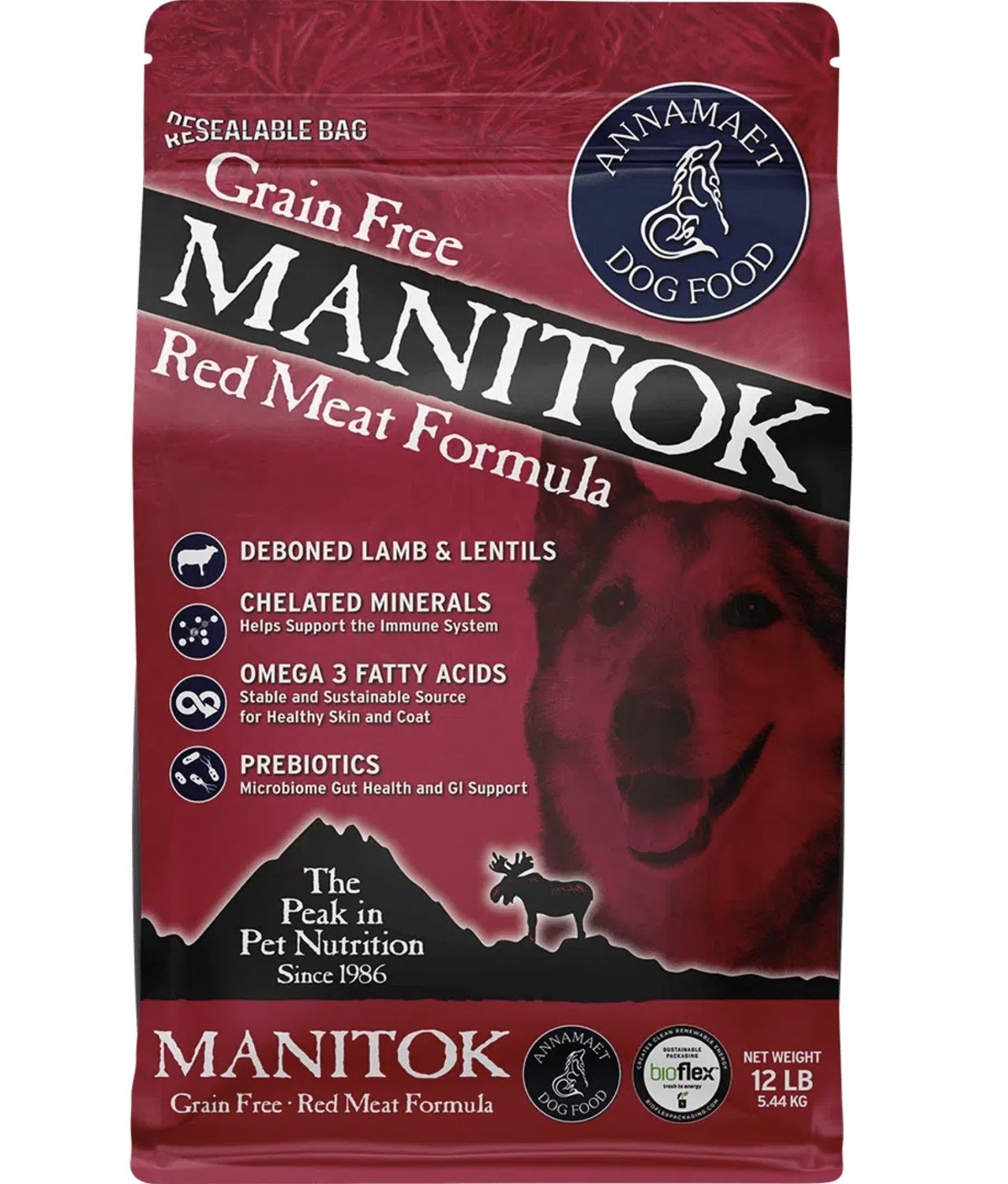 Annamaet Dog Grain Free Manitok, Size: 5lb