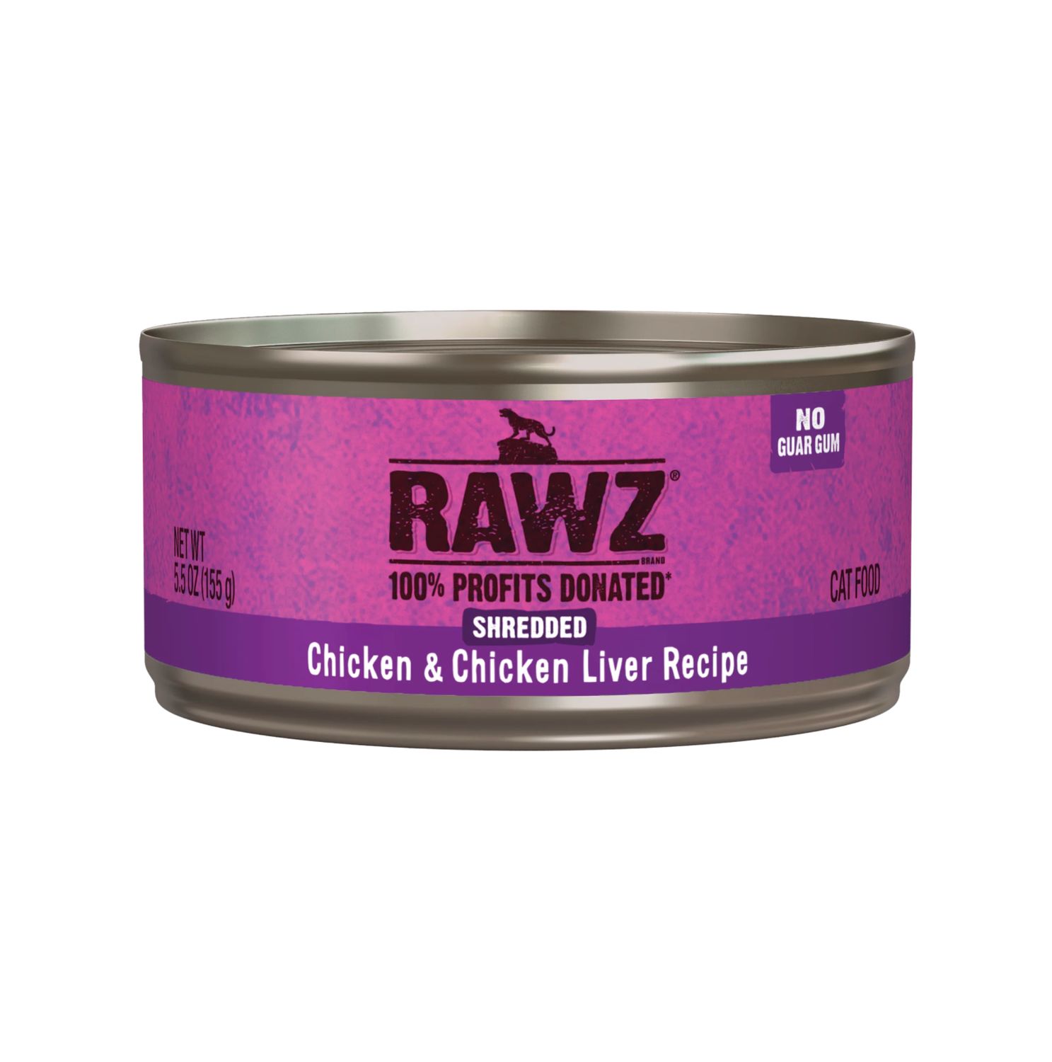 Rawz Cat Shredded Chicken &amp; Chicken Liver Recipe 5.5oz