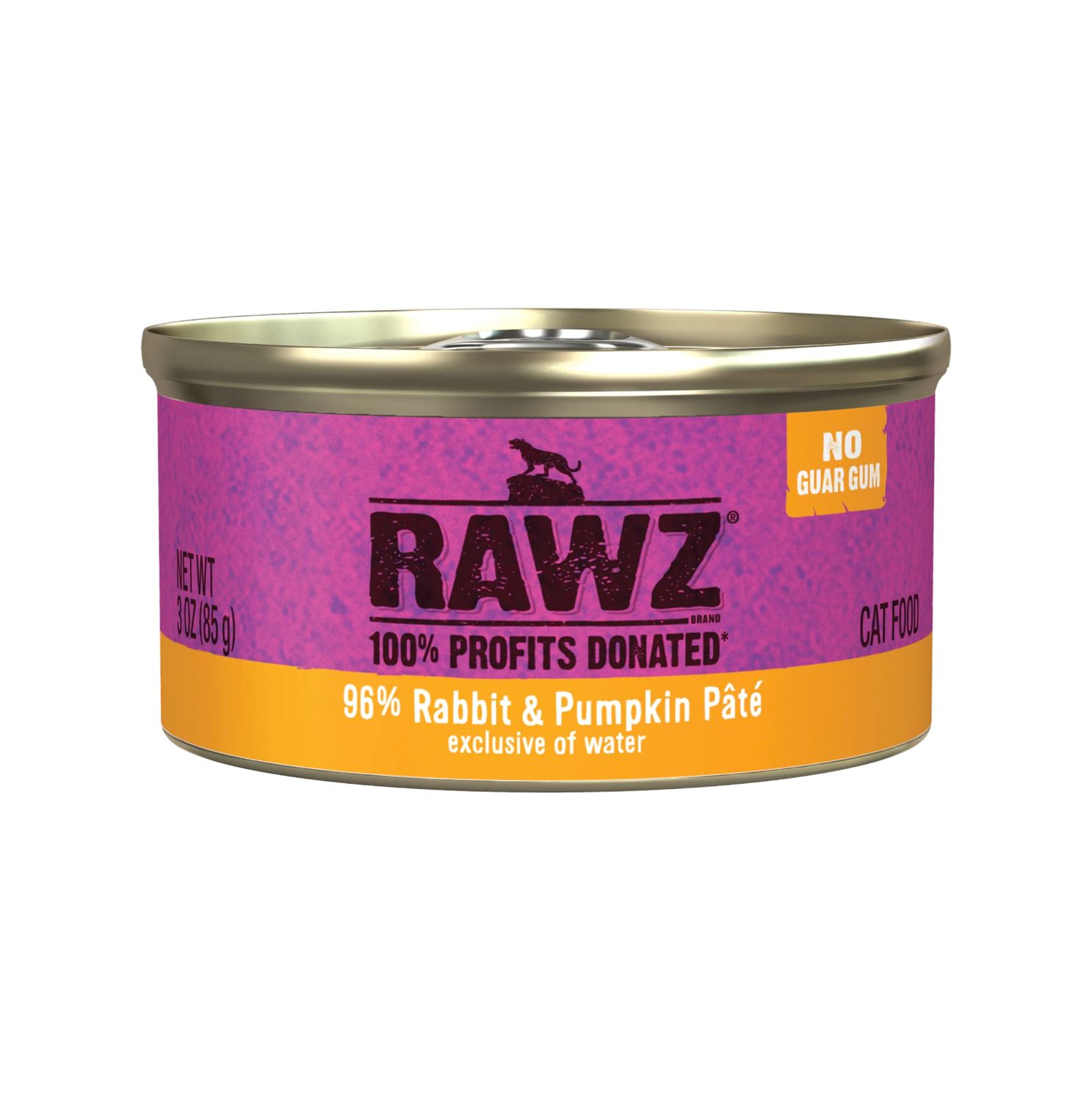 Rawz Cat 96% Rabbit &amp; Pumpkin Pate, Size: 3oz