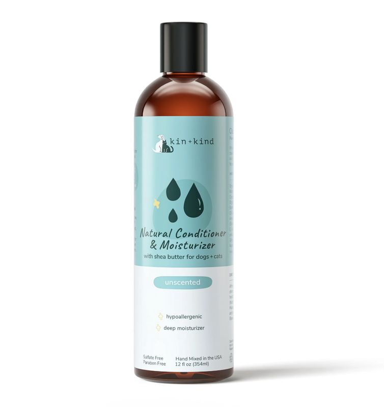 kin+kind Dog &amp; Cat Moisturizing Conditioner Unscented 12oz