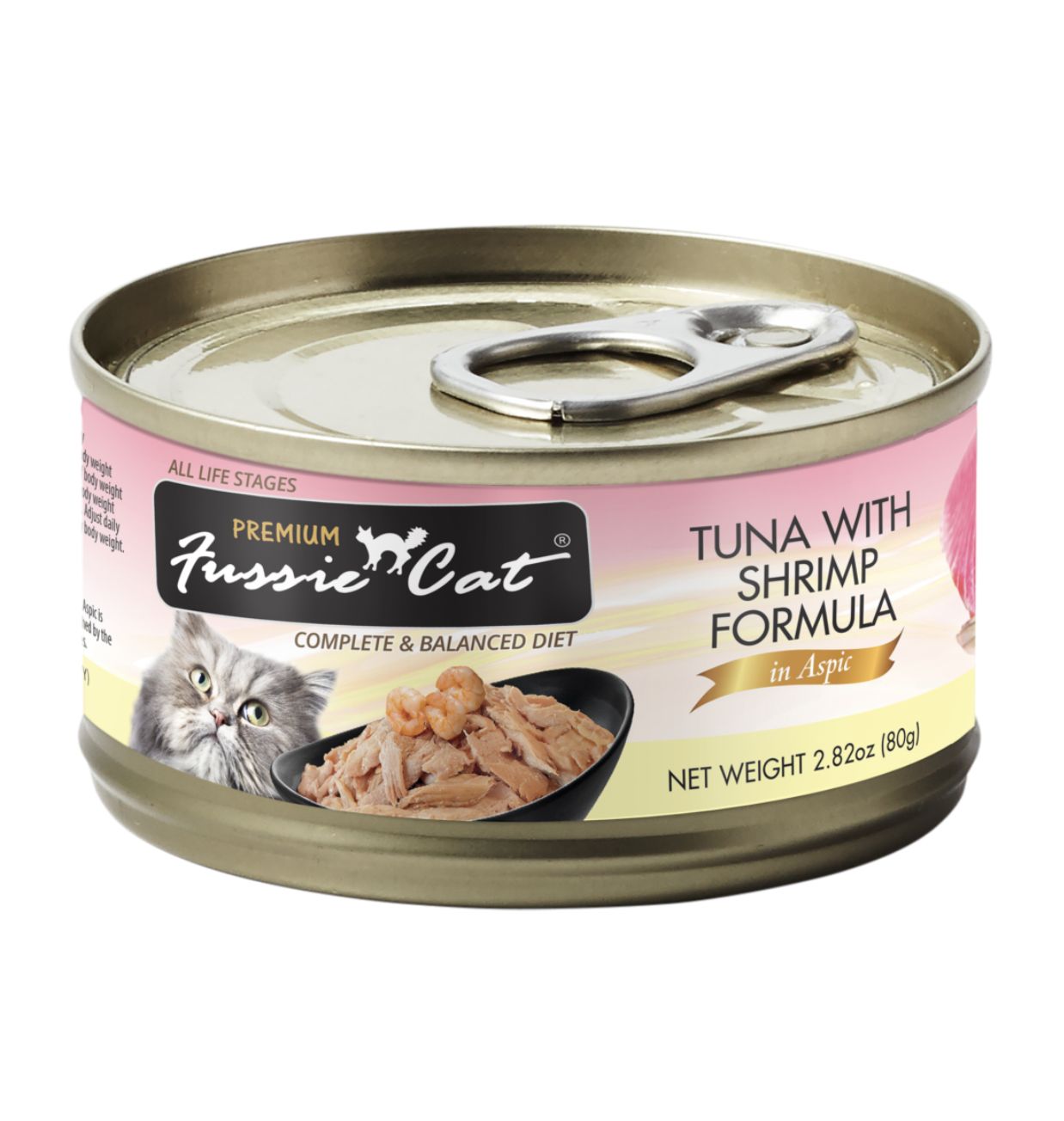 Fussie Cat Premium Tuna &amp; Shrimp in Aspic Can 2.82oz
