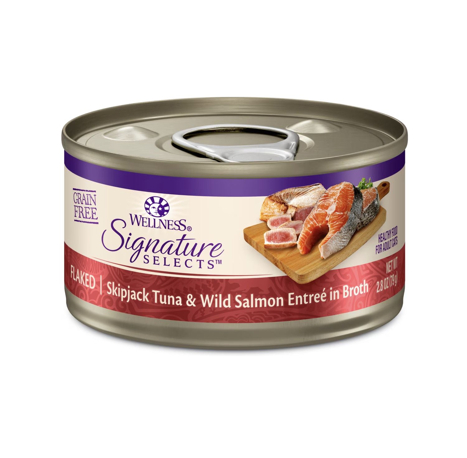 Wellness Cat Can Skipjack Tuna &amp; Wild Salmon 2.8oz