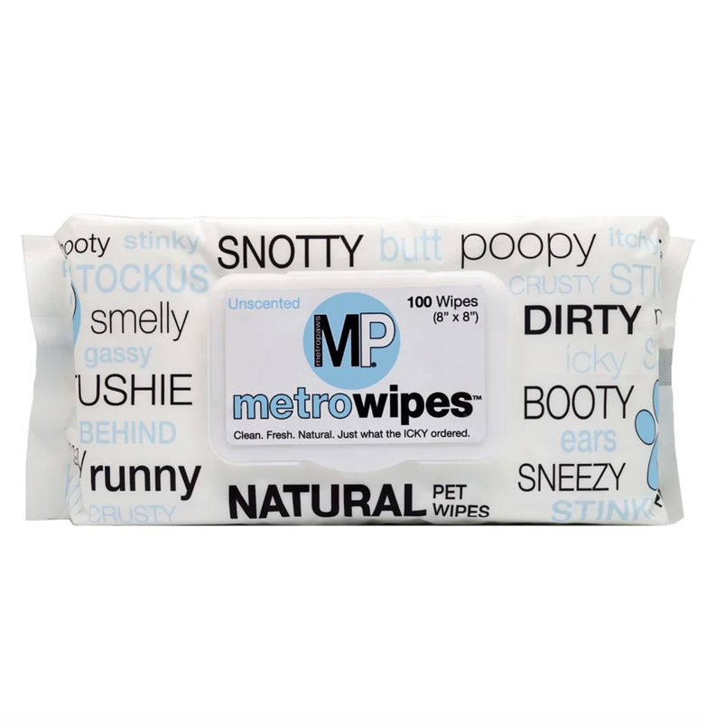 Metro Paws Pet Wipes Natural Unscented
