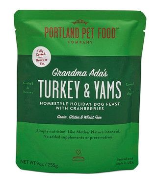 Portland Pet Food Dog Turkey &amp; Yams 9oz, Amount: single