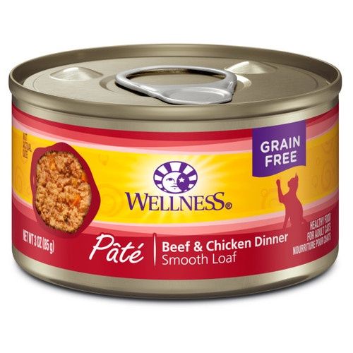 Wellness Cat Can Pate Beef Chicken 3oz, Size: 3oz