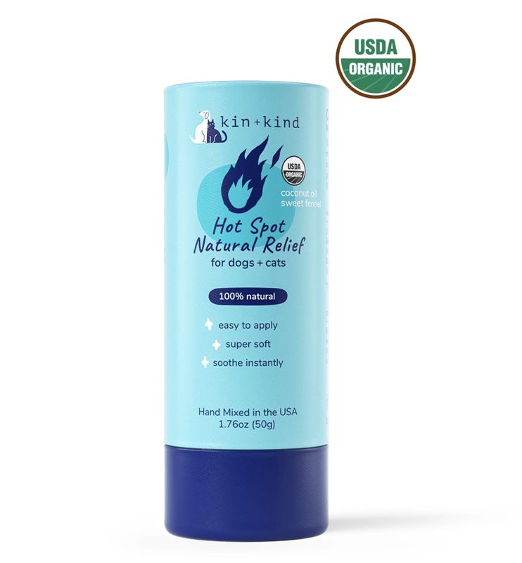 kin+kind Dog &amp; Cat Organic Hot Spot Relief Stick 2.3oz