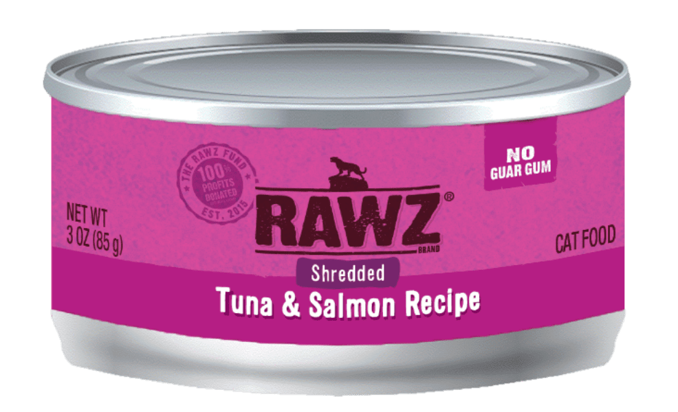 Rawz Cat Can Shredded Tuna &amp; Salmon, Size: 3oz