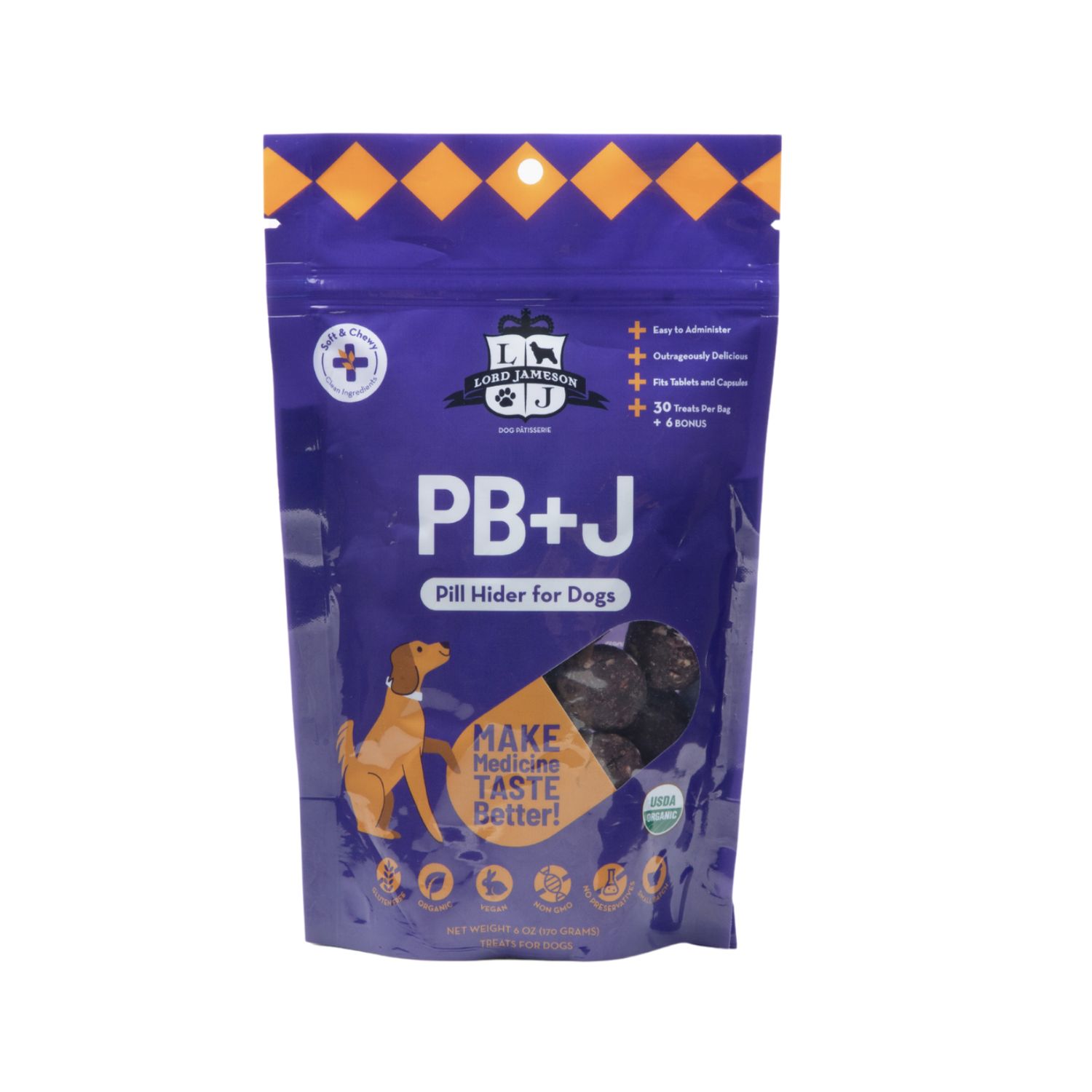 Lord Jameson Dog Pill Hiders PB&amp;J 6oz