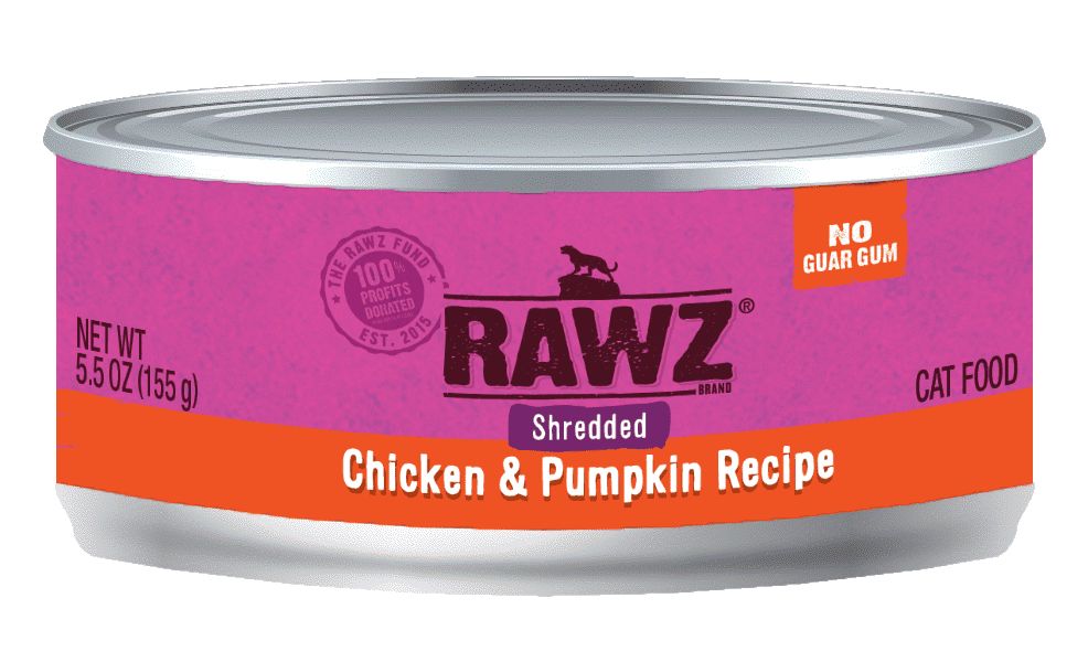 Rawz Cat Can Shredded Chicken &amp; Pumpkin, Size: 3oz
