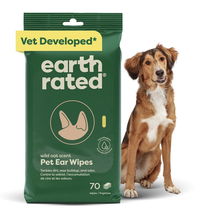 Earth Rated Dog Ear Wipes 60 Count