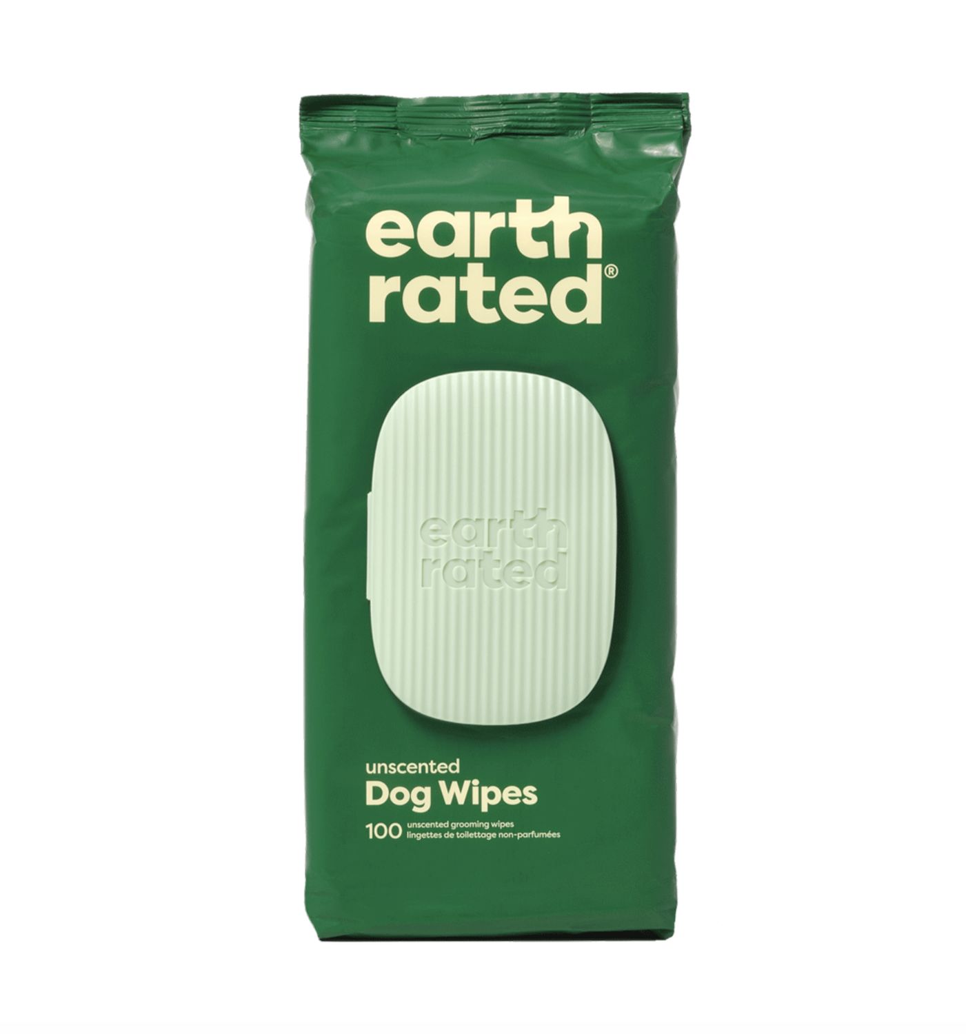 Earth Rated Dog Grooming Wipes Unscented, Size: 100 Count