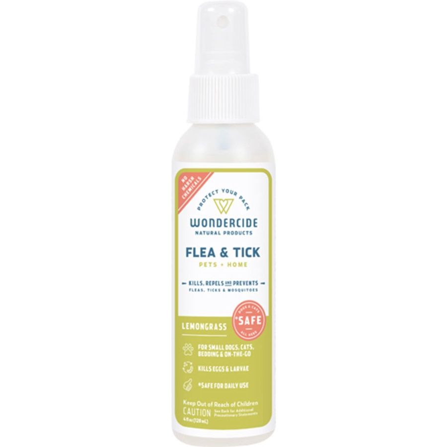 Wondercide Dog &amp; Cat Flea &amp; Tick Lemongrass Spray, Size: 4oz