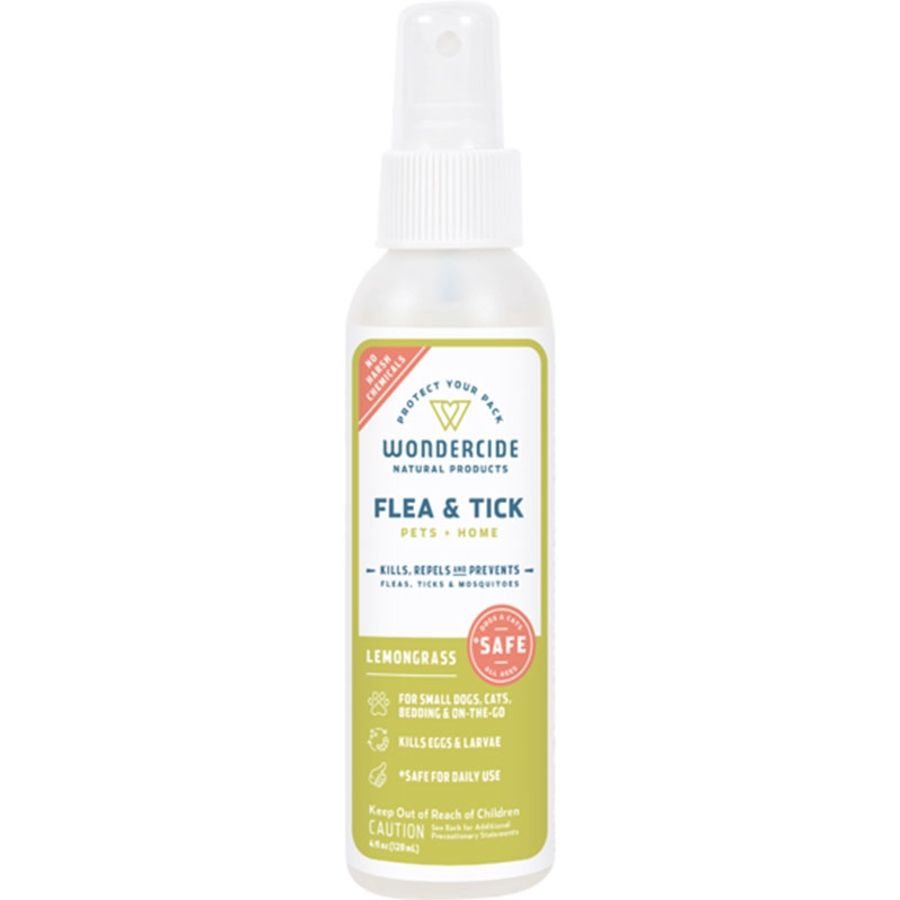 Wondercide Dog &amp; Cat Flea &amp; Tick Lemongrass Spray, Size: 4oz