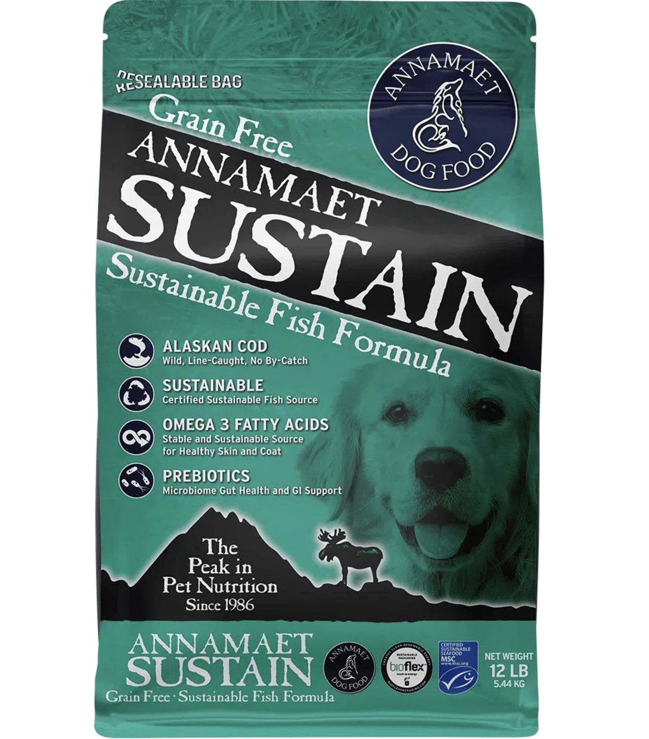 Annamaet Dog Grain Free Sustain, Size: 5lb