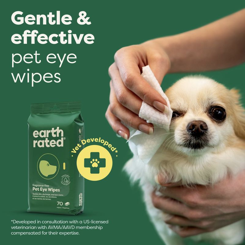 Earth Rated Dog Eye Wipes 60 Count