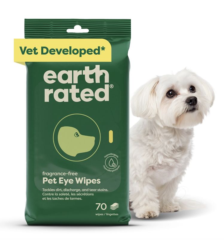 Earth Rated Dog Eye Wipes 60 Count